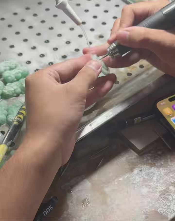 Hand-Carved Natural Jade Jesus Pendant Necklace